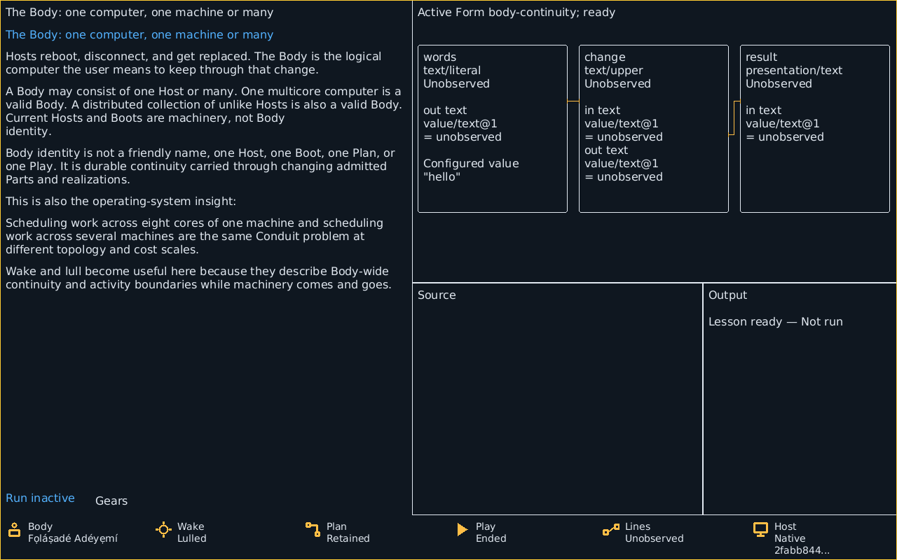 The native Tour shows the complete fifth chapter page with its beginner-facing explanation.